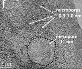 TEM image of CST processed at 1100